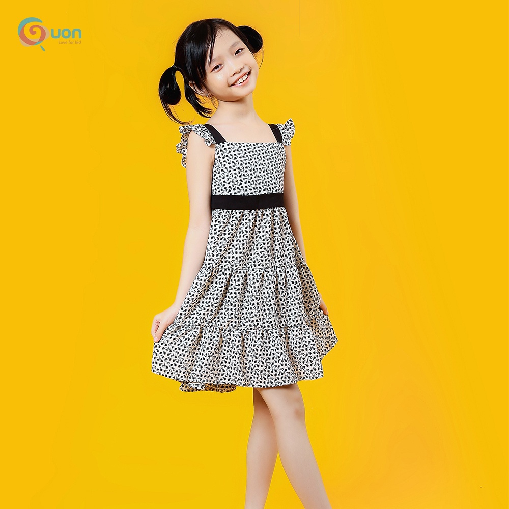 Váy bé gái từ 8-32kg vải lụa phối màu trẻ Tú My - GUON