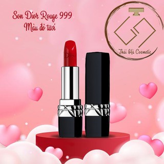 Son Dior Rouge 999 màu đỏ tươi unbox