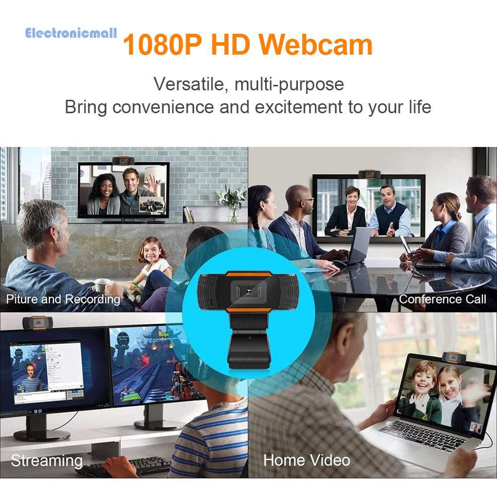 Webcam Điện Tử 2mp 1080p Full Hd Kèm Micro Usb 2.0 Cho Máy Tính | BigBuy360 - bigbuy360.vn