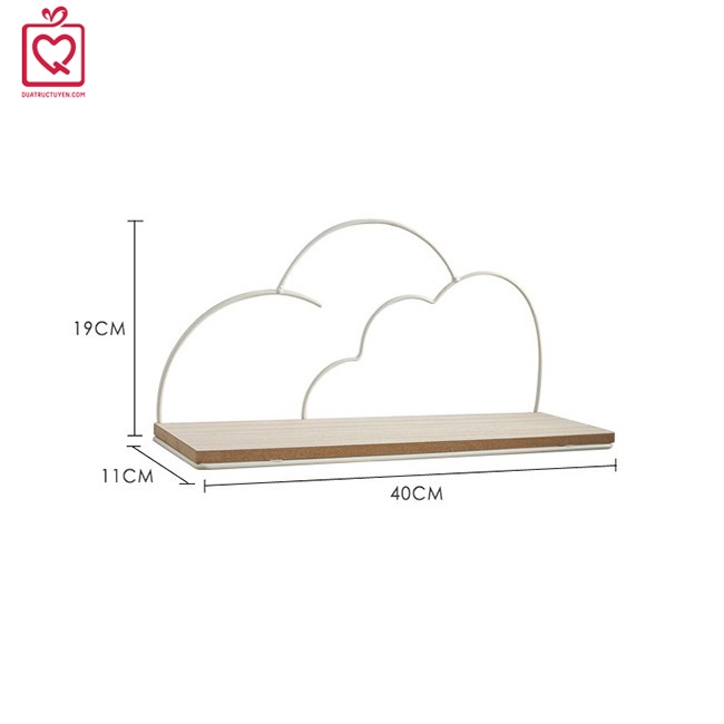 Giá gỗ treo tường viền trang trí kim loại nhiều mẫu độc đáo