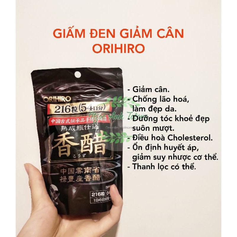 Viên uống giấm đen giảm cân Orihiro Nhật Bản