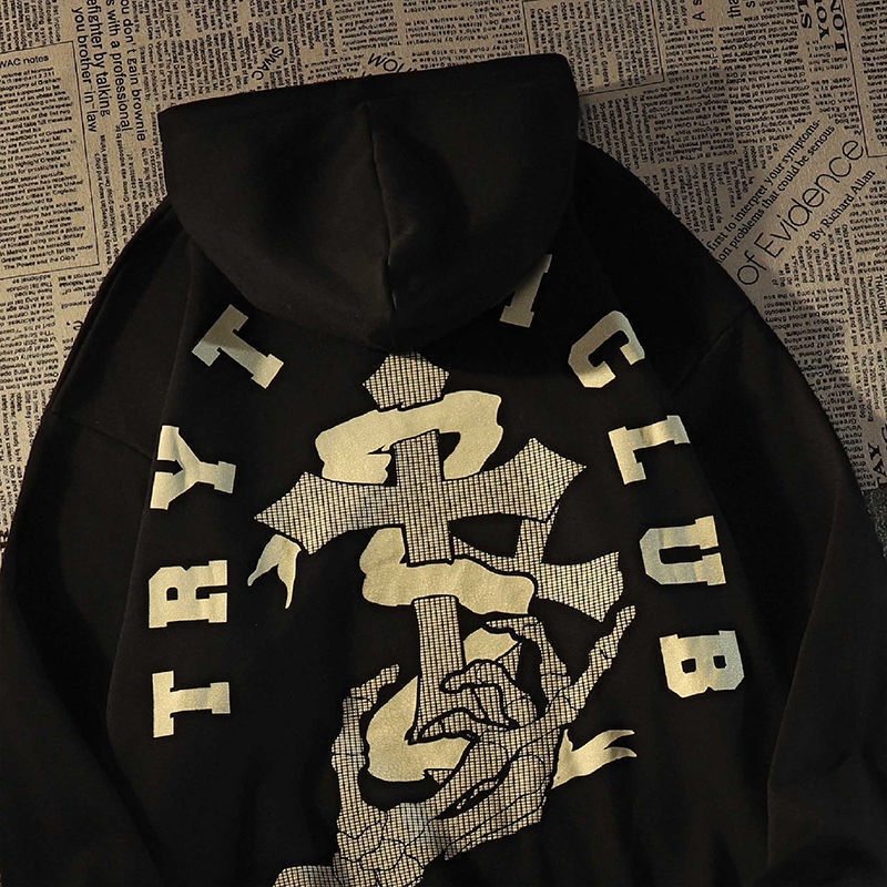 áo hoodie không mũ hoodie zip bigsize unisex Áo Hoodie Dáng Rộng Thời Trang Thu Đông Hàng Mới Phong Cách Đường Phố Mỹ Cho Nữ