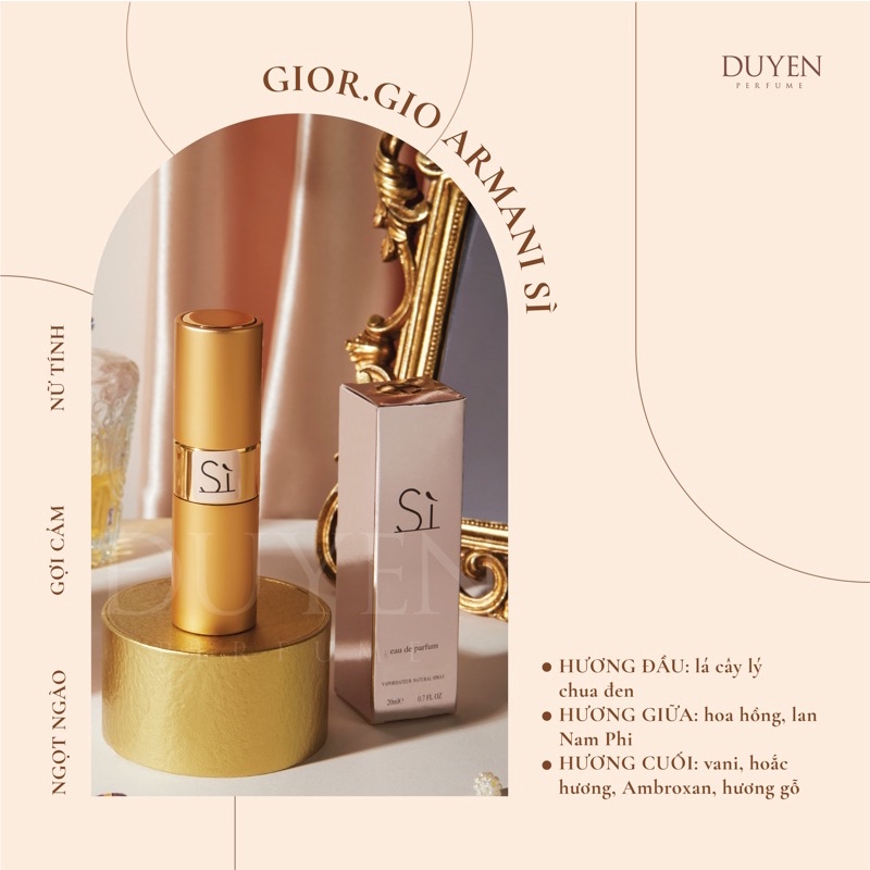 Nước Hoa mini 20ml GIORGIO ARMANI SI