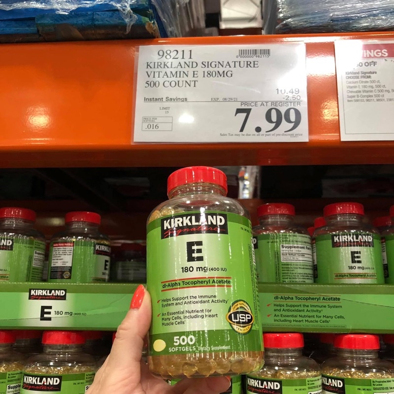Vitamin E Kirkland 400iu - Vitamin E 500 viên Kirkland