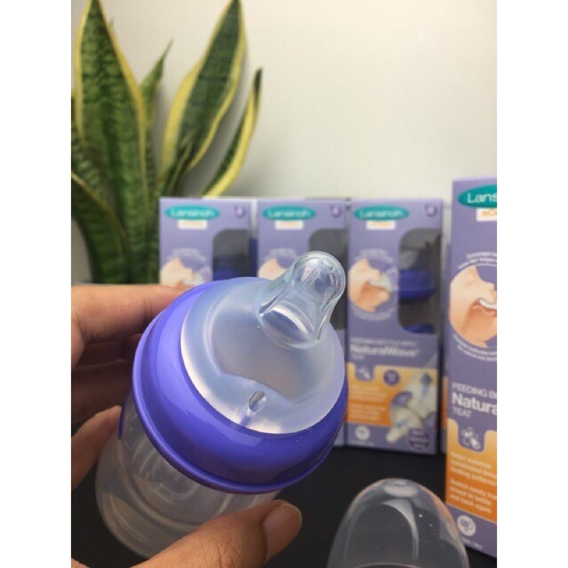 Bình sữa Lansinoh đủ size hỗ chợ chọn núm như ý 160ml-240ml - núm ti bình lansinoh