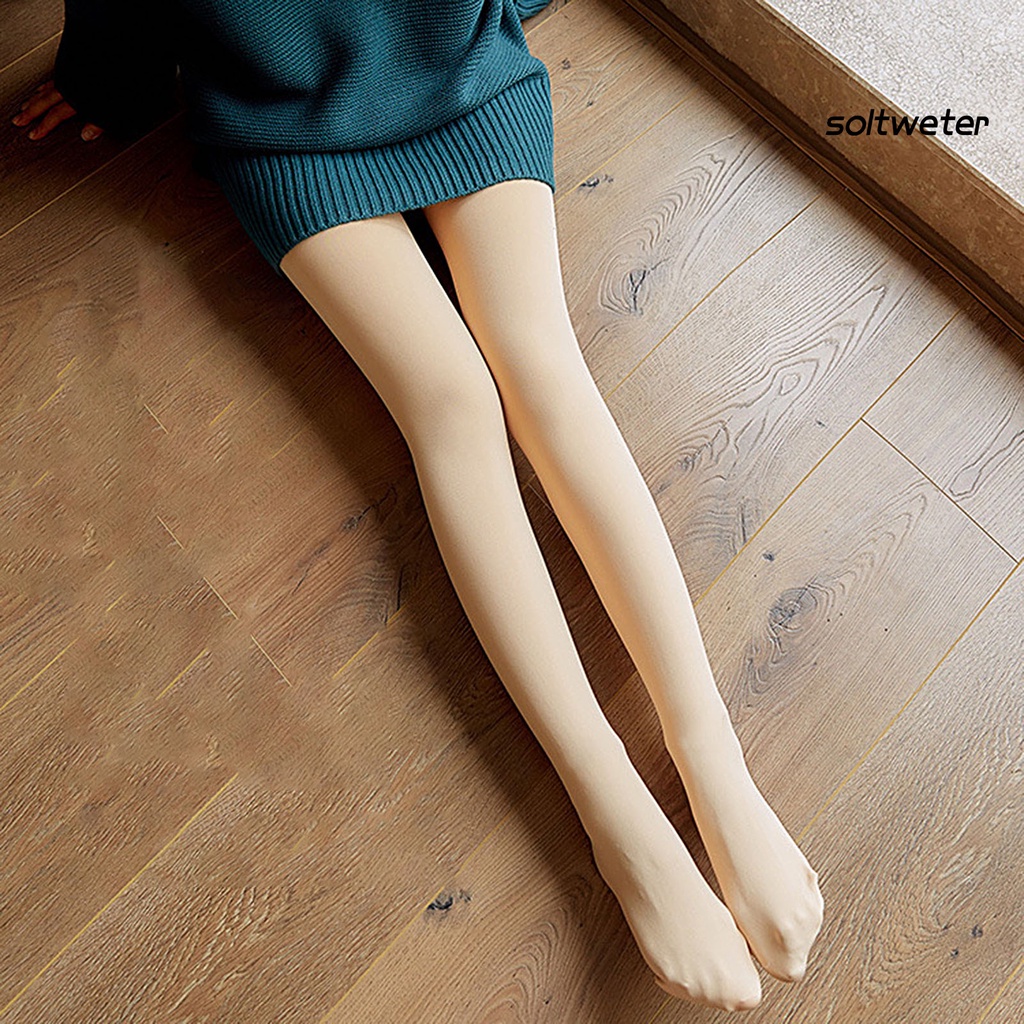 Quần Tất Dày Giữ Ấm Co Giãn Không Đường May Thời Trang Thu Đông Cho Nữ