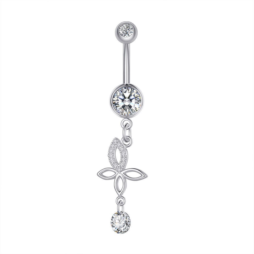 Khuyên Rốn Đính Đá Zircon Thời Trang