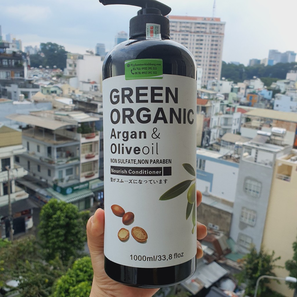 LẺ DẦU GỘI HOẶC DẦU XẢ GREEN ORGANIC HƯƠNG OLIU 500ML - 1000ML