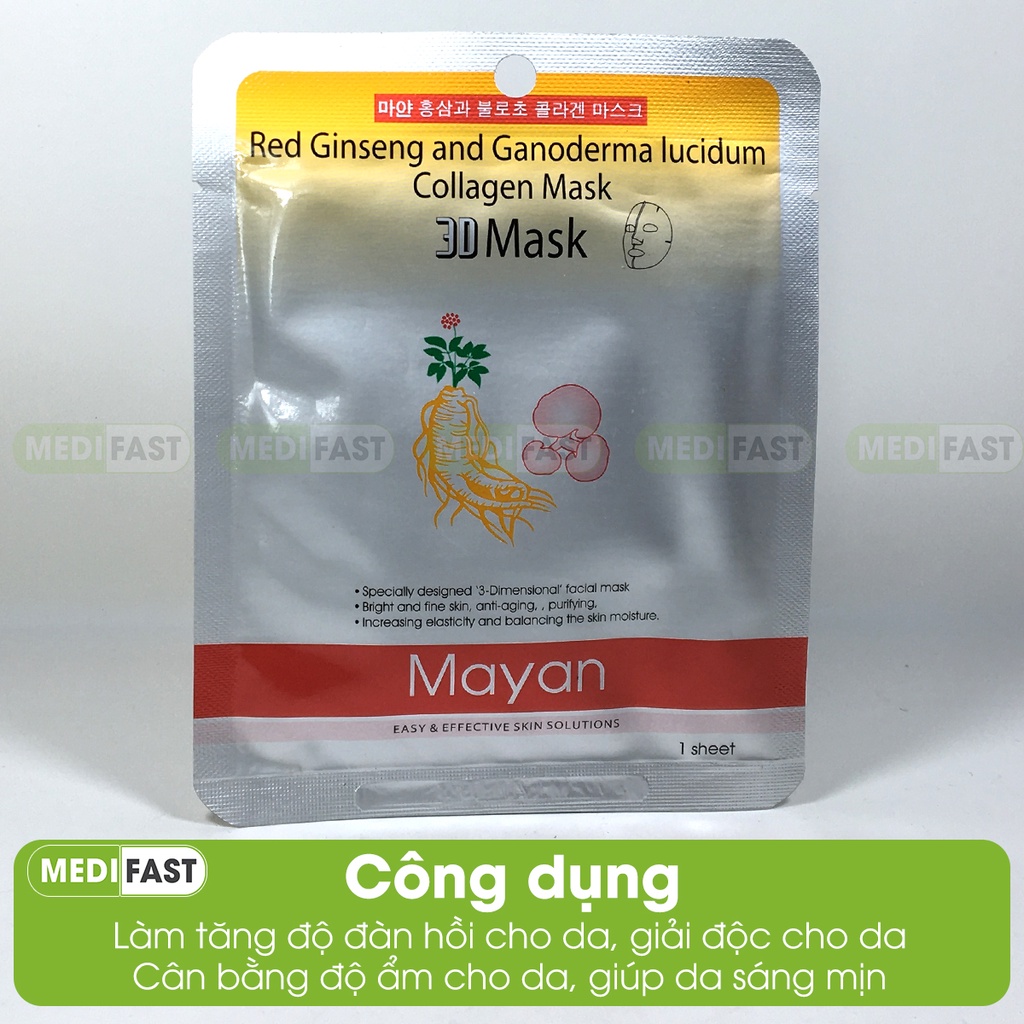Mặt nạ 3D Mayan - Giúp bảo vệ làn da, dưỡng da, tăng tính đàn hồi, ngăn ngừa lão hóa