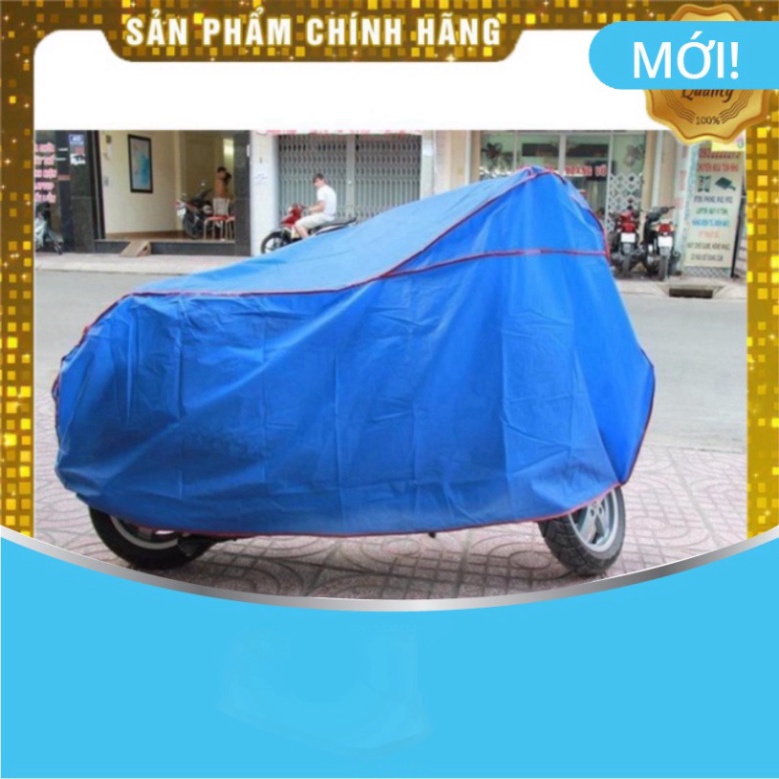 Áo bạt phủ trùm xe máy Full Size- Cán Pu không bong tróc