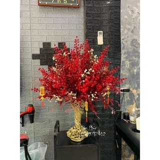 Bình hoa composite cao40cm, rộng 18cm trang trí mẫu