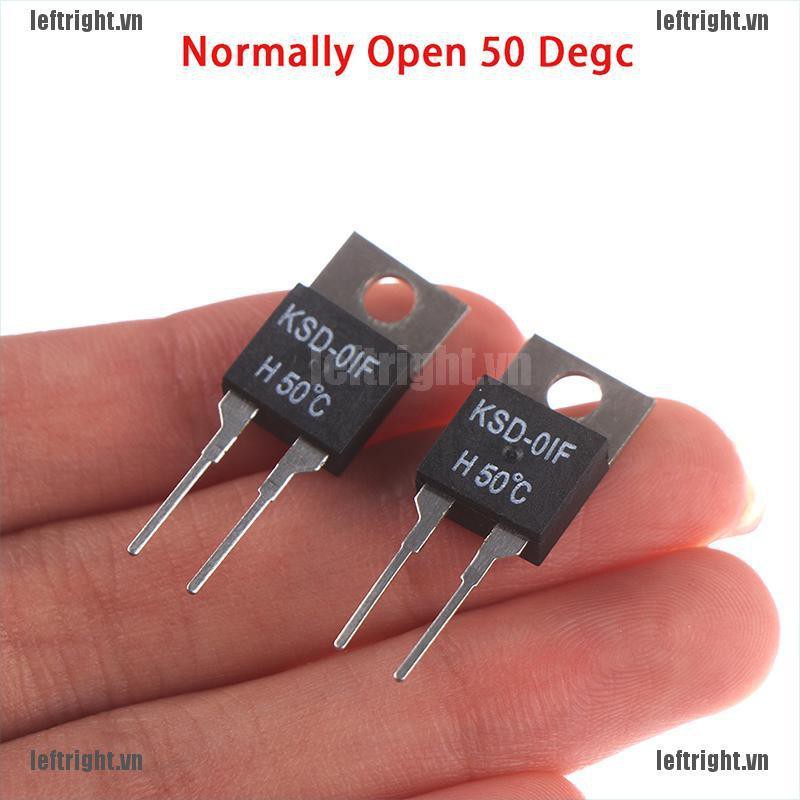 Set 2 Công Tắc Cảm Biến Nhiệt Độ KSD-01F 50 Degc