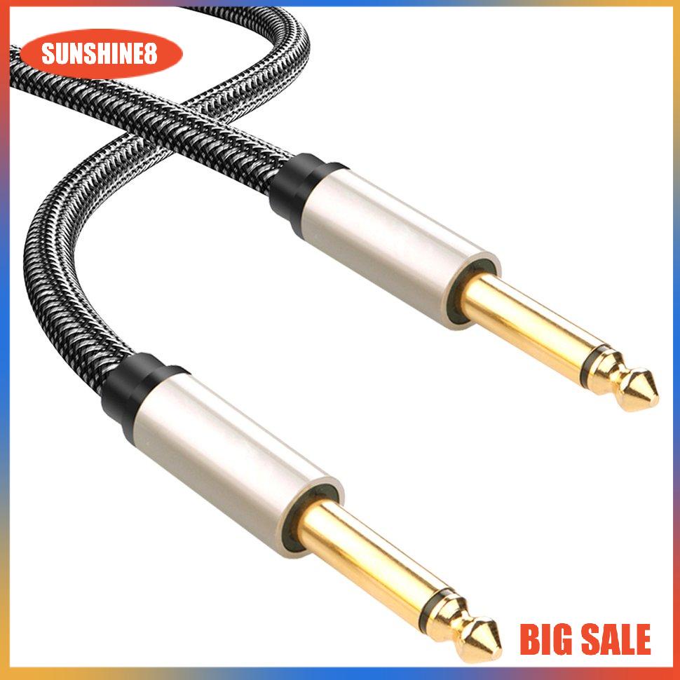 Dây cáp âm thanh chuyển đổi đầu 6.35mm sang 6.35mm DIY cho đàn guitar bass