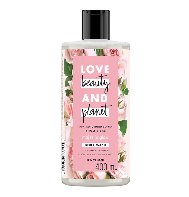 Sữa Tắm Love Beauty & Planet Majestic Glow Làm Sáng Da Dưỡng Ẩm Từ Thiên Nhiên 100% Tinh Dầu Hoa Hồng Bulgaria 400Ml | BigBuy360 - bigbuy360.vn