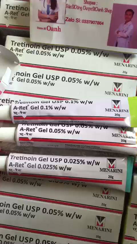 Tretinoin Aret  Dạng Gel 0,025% - 0,05% - 0,1% Mờ Thâm , Mụn | BigBuy360 - bigbuy360.vn