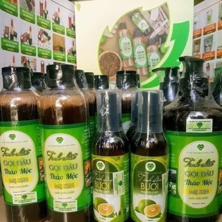 Dầu gội mẹ ken và tinh dầu bưởi