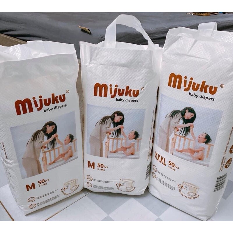 Bỉm quần Mijuku M50, L50, XL50, XXL50, XXXL50