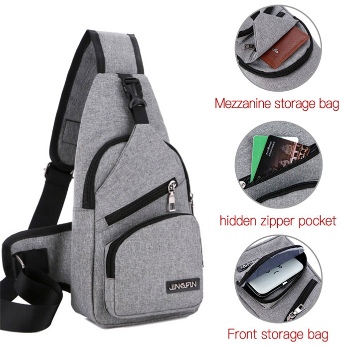 【PTS01】Túi Nam đeo chéo thời trang cá tính, có cổng sạc USB | BigBuy360 - bigbuy360.vn