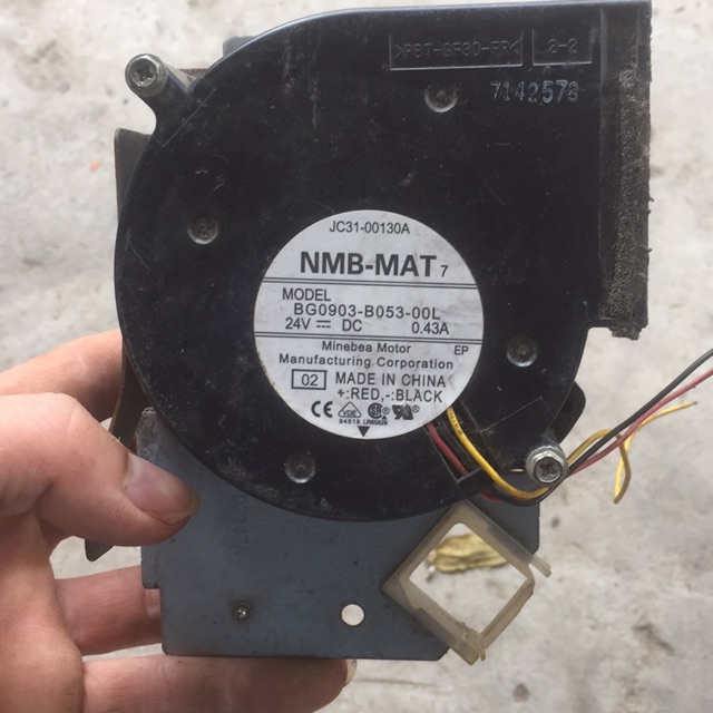 Quạt sò tháo máy