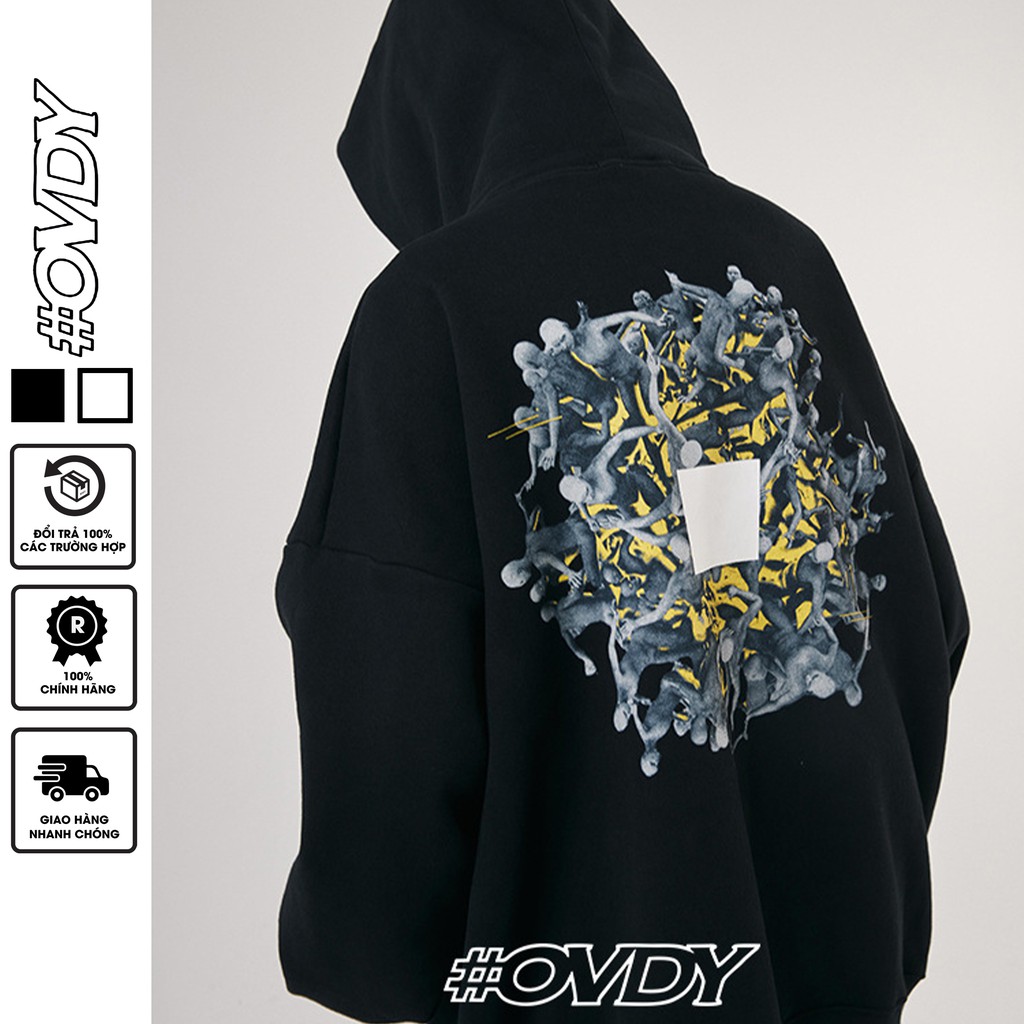 Áo Hoodie Nữ Form Rộng OVDY Chuẩn Cotton 100% 360gsm Mẫu UN LOOSE | BigBuy360 - bigbuy360.vn
