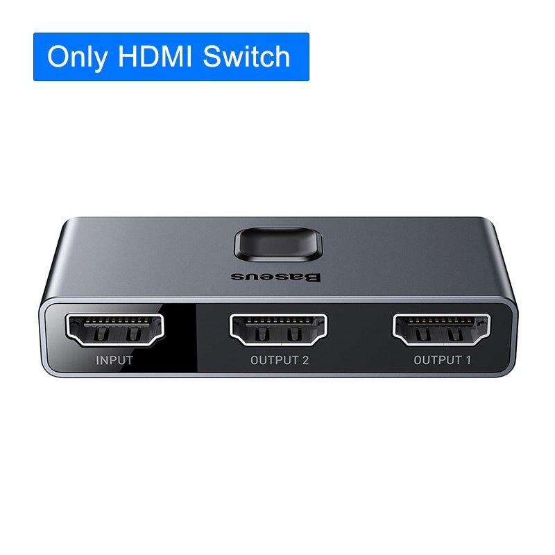 Thiết bị chia cổng HDMI 2 chiều Baseus Matrix HDMI Splitter (2 Devices to 1 Screen or 1 Device to 2 Screen, Support 4K30