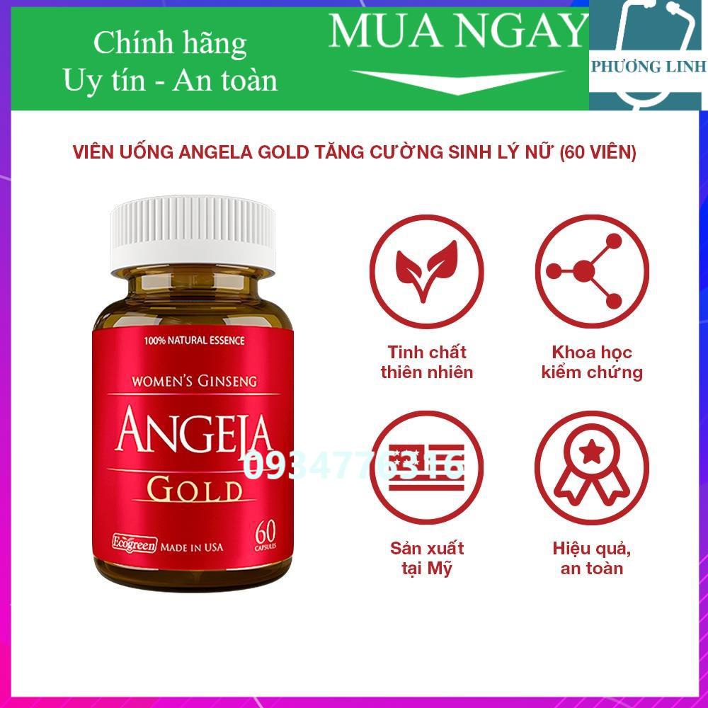 Viên uống ANGELA GOLD tăng cường sinh lý nữ (60 viên)
