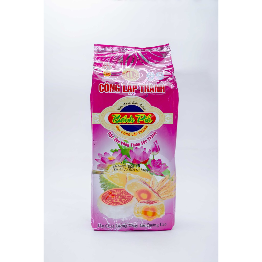 Bánh Pía Sóc Trăng Đậu Xanh Sầu Riêng và Khoai Môn Sầu Riêng Trứng Cao Cấp (500g/4 cái)