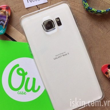 ỐP LƯNG DẺO GALAXY NOTE 5 HIỆU OU CASE ( TRONG SUỐT )