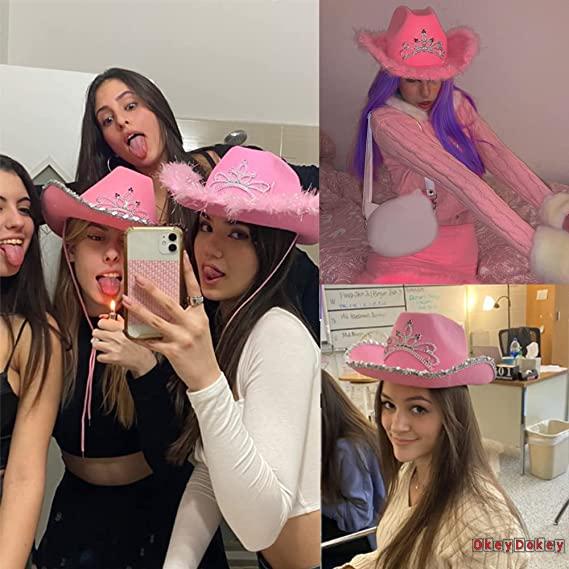 Mũ cao bồi dễ thương nhiều màu sắc thời trang dành cho nữ