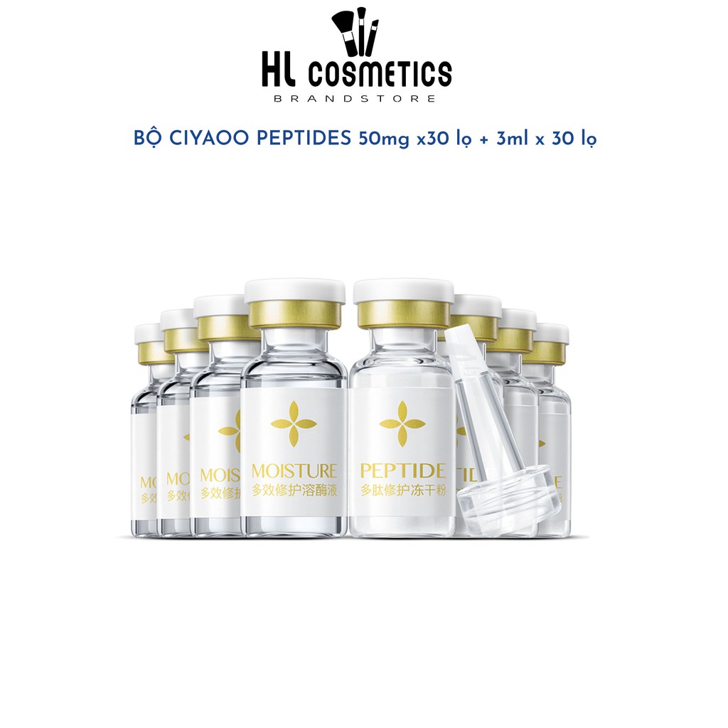 BỘ CIYAOO PEPTIDES TINH CHẤT VÀNG TRONG LÀNG CHỐNG LÃO HÓA 50mg x30 lọ + 3ml x 30 lọ QX0003