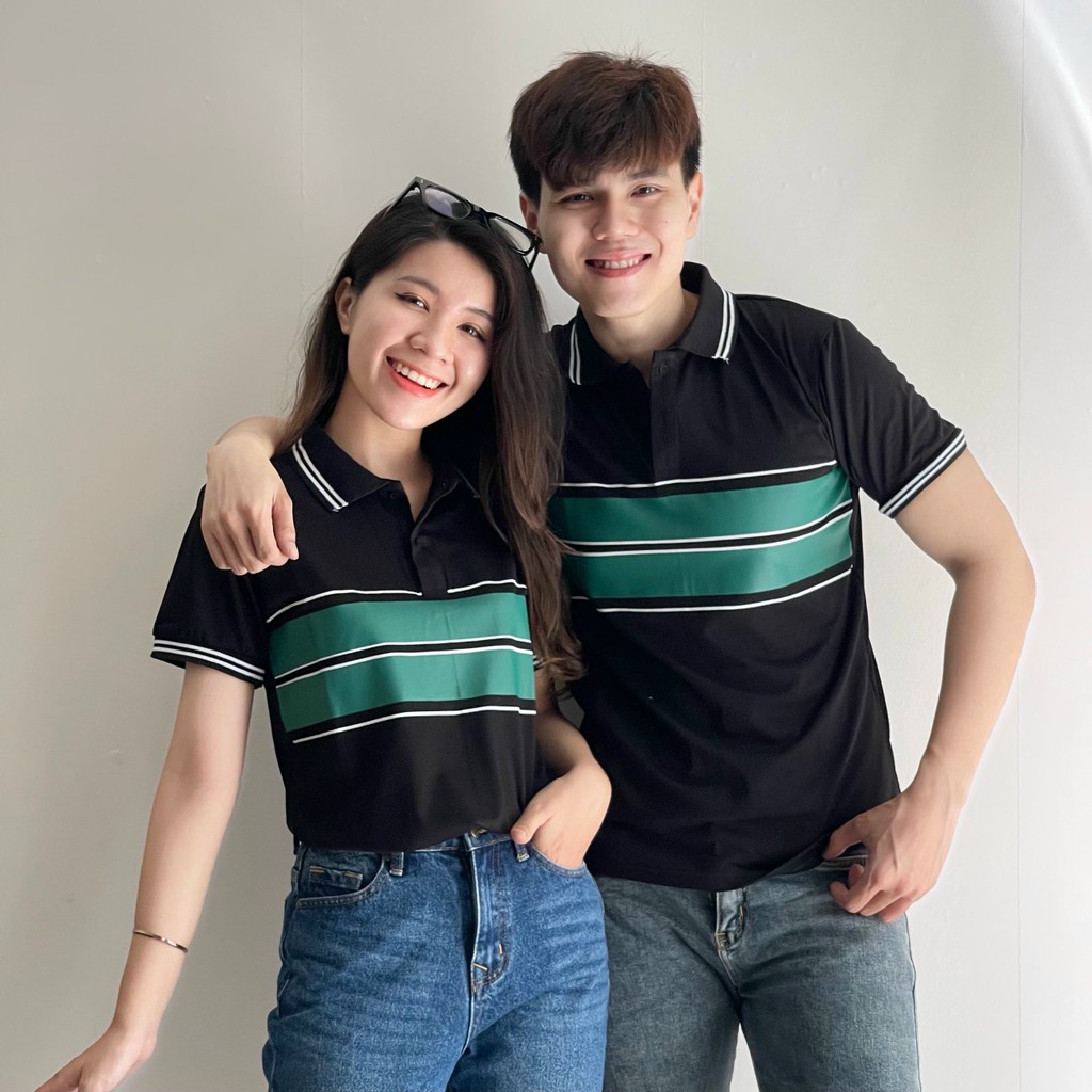 Áo thun nam nữ POLO  vải cá sấu cotton cao cấp ngắn tay in hình mỏ neo cực sang trọng - TT09 | BigBuy360 - bigbuy360.vn
