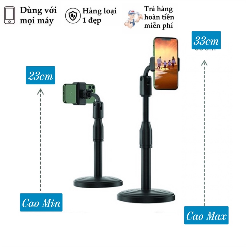 Giá đỡ kẹp điện thoại gắn vào tripod hỗ trợ livestream,live quay phim nhiều máy cùng lúc, gắn xe đạp giá rẻ