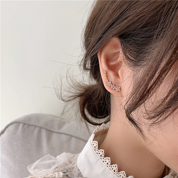 Bông Tai Ngôi Sao Đính Đá Thời Trang Nữ Tính