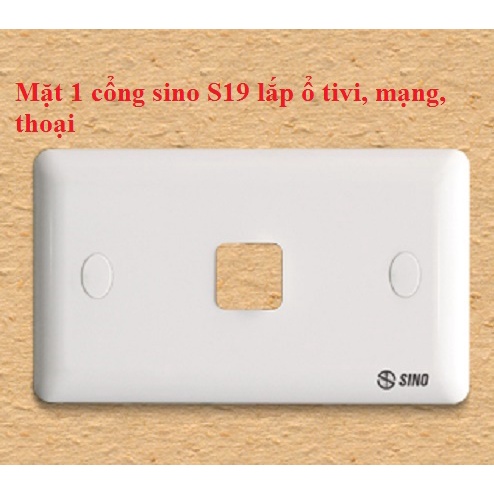 Mặt 1cổng S19 lỗ vuông Sino Vanlock âm tường