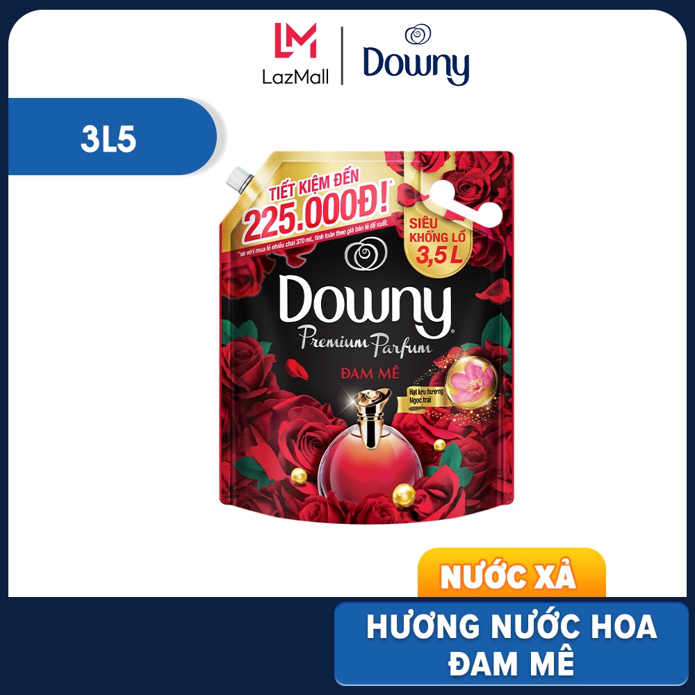 Nước xả vải Downy 3.5L &amp; 3L Xanh/Đỏ/Đen/Trắng