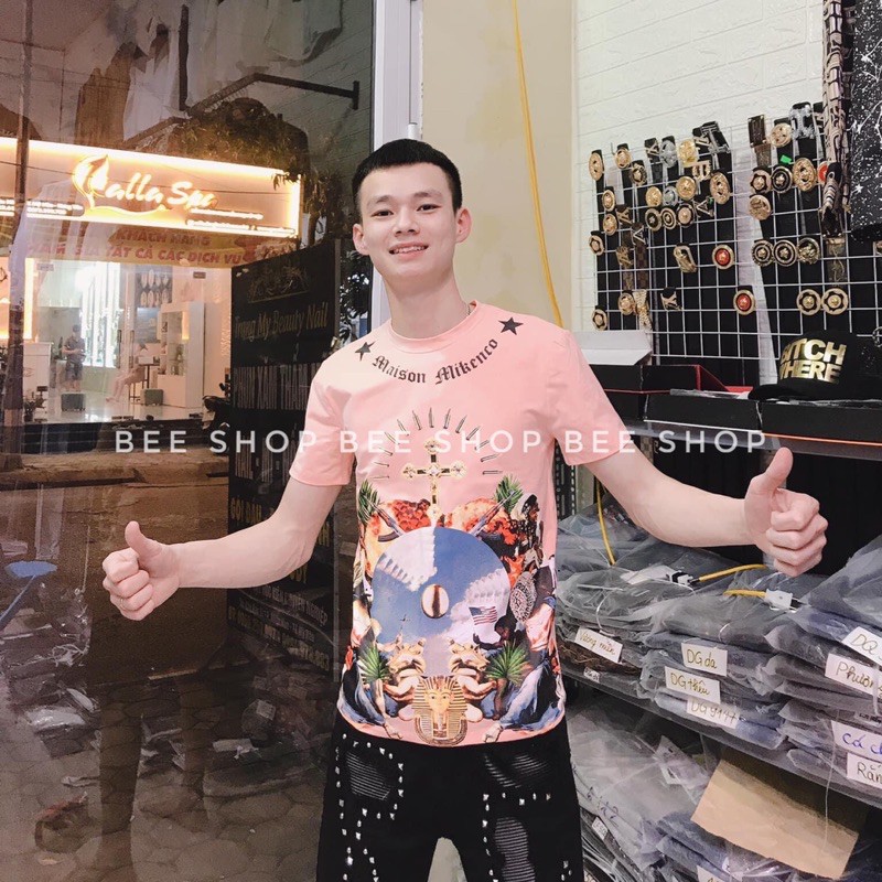 Áo phông Mikenco in 3D thánh giá, áo đôi nam nữ, áo t-shirt - Bee Shop