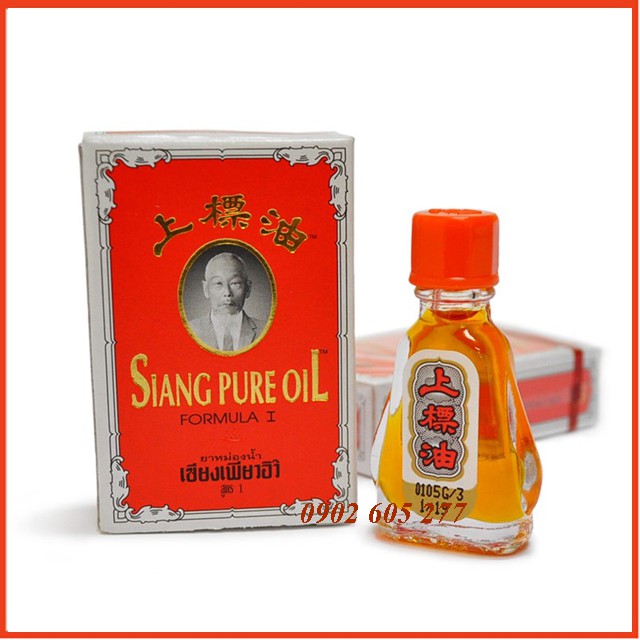 [Combo] 12 Chai Dầu gió Ông già Siang Pure Oil Loại I chữ vàng Thái Lan nội địa