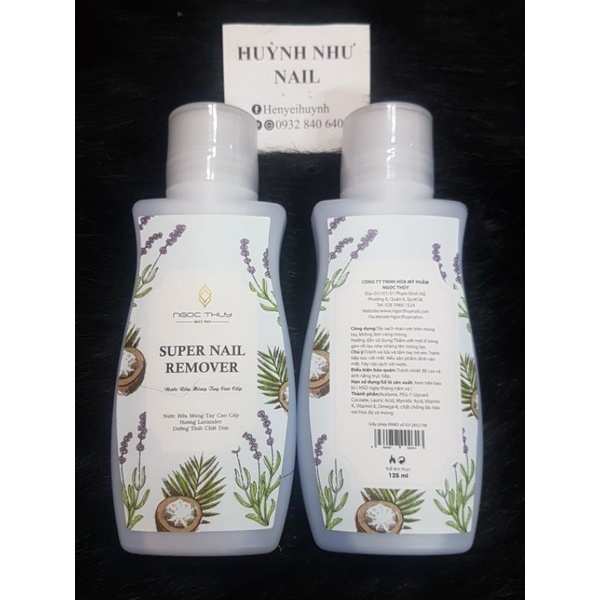 NƯỚC RỬA MÓNG TAY HÀNG CTY NGỌC THỦY- Chai 125ML