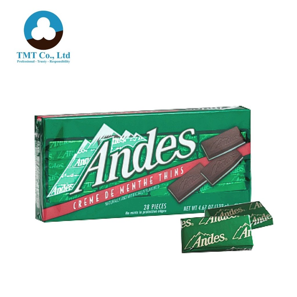 Kẹo Socola Andes bạc hà 132gr