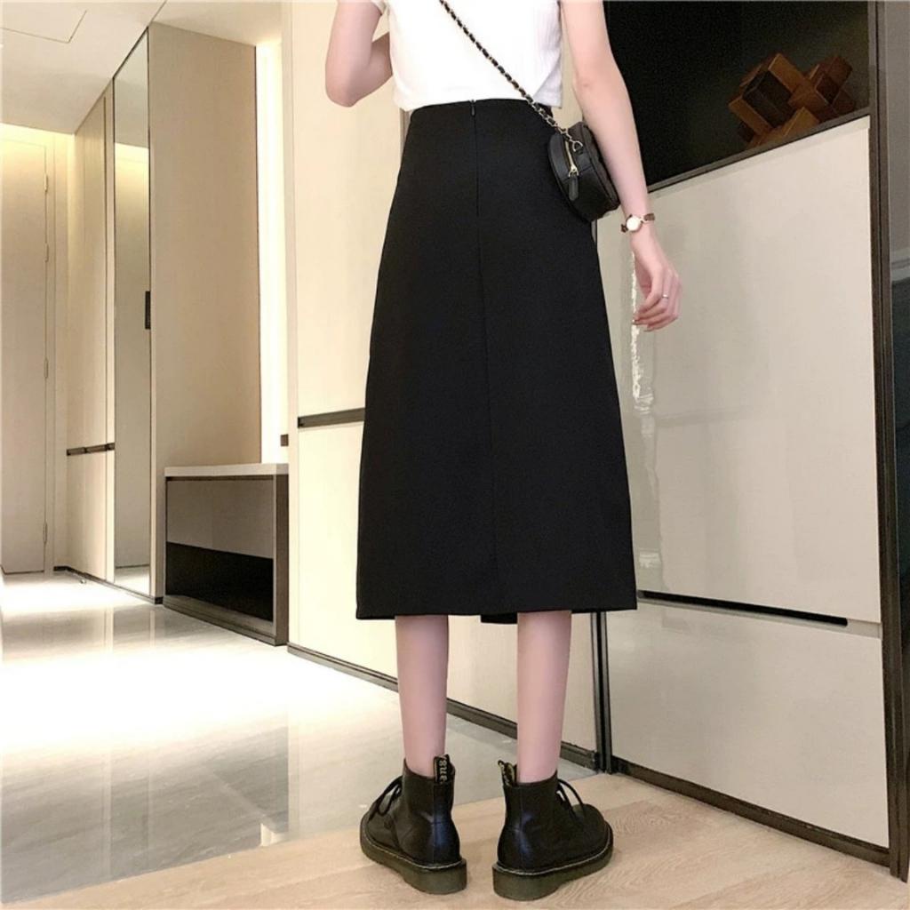 Chân Váy Dài Xẻ Tà Phối Dây Cột Kiểu Dáng Cá Tính Siều Ngầu | BigBuy360 - bigbuy360.vn