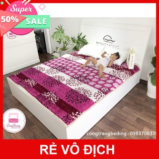 Thảm lông cừu trải giường, thảm nỉ nhung trải giường hoạt tiết - Chất Liệu Bông Trắng) giá rẻ