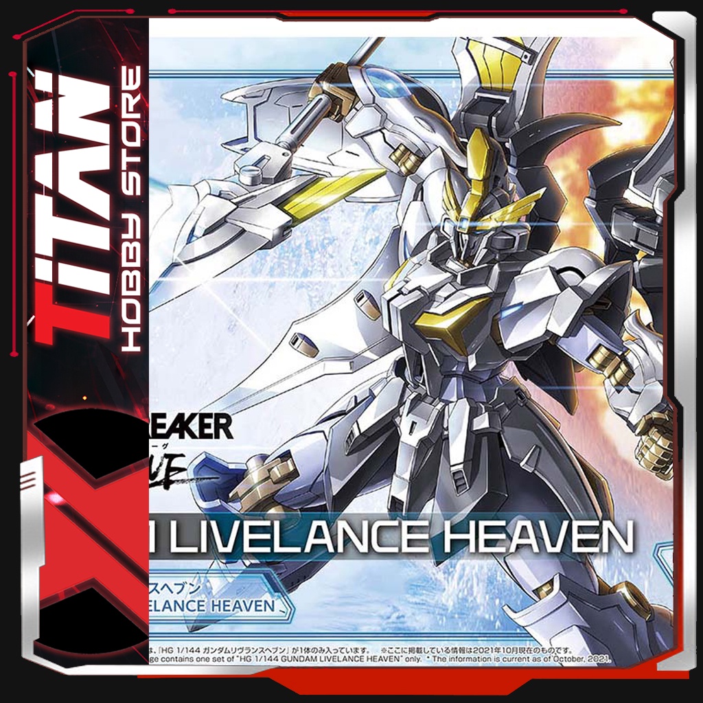 Mô hình Lắp Ráp Nhựa Gunpla HG 1/144 LIVE LANCE HEAVEN Gundam Bandai Japan