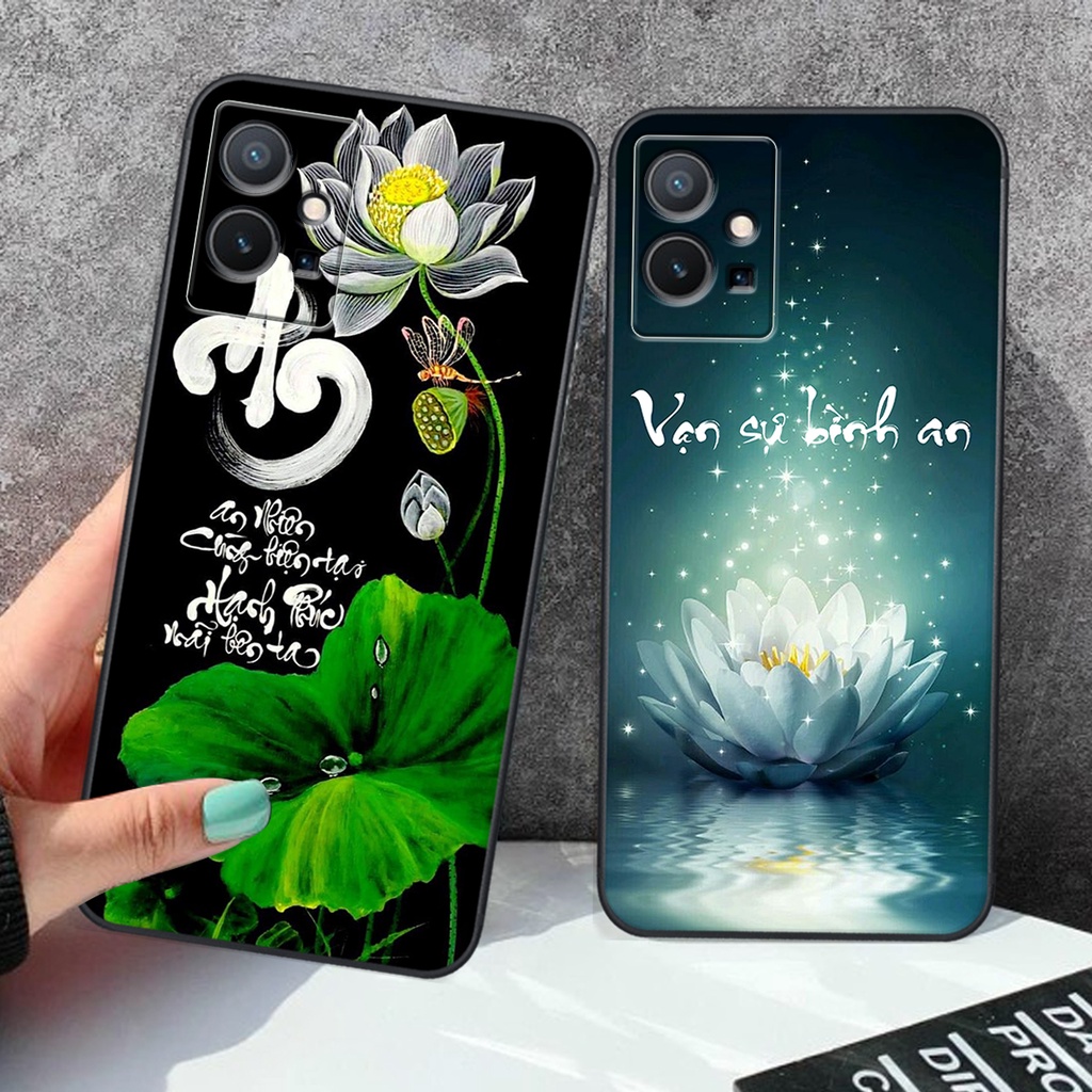 Ốp lưng Vivo Y55 5G - BẢO VỆ CAMERA in hình chữ tài chữ lộc, Cha Mẹ, bình an SIÊU ĐẸP
