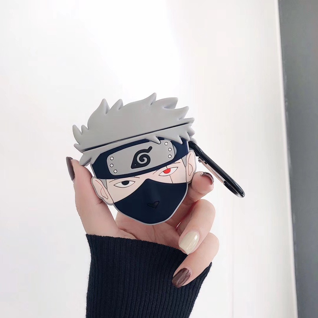 Vỏ Bảo Vệ Hộp Sạc Tai Nghe AirPods Pro / 2 / 3 Họa Tiết Hoạt Hình Naruto Kakashi Nhật Bản Dễ Thương