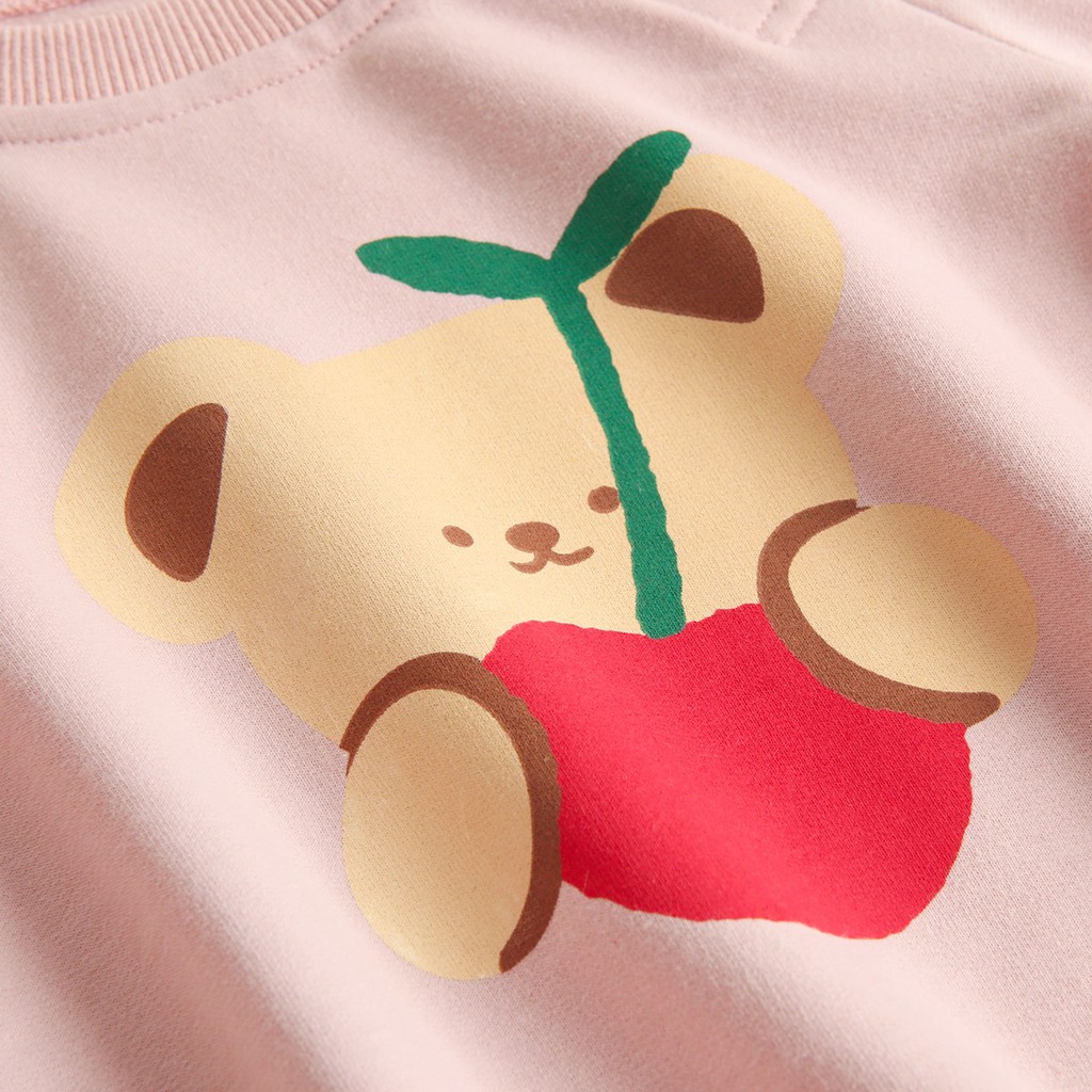 Bộ Áo Liền Quần Sanlutoz Tay Dài In Hoạt Hình Dễ Thương Dành Cho Bé Gái Mặc Vào Mùa Thu