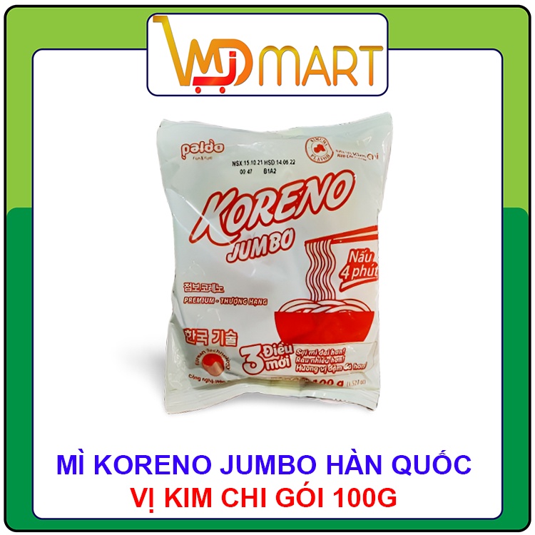 Mì koreno Paldo Jumbo Hàn quốc gói 100g