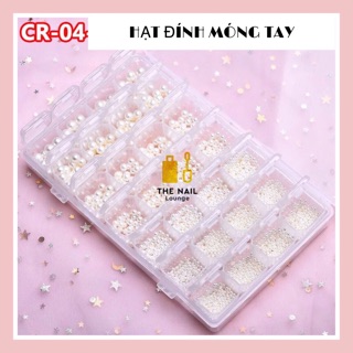 HẠT ĐÍNH MÓNG TAY ( tặng khay 28 ô)
