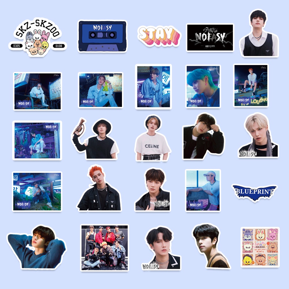 Sticker Hình Thần Tượng Nhóm Nhạc Stray Kids Không Thấm Nước