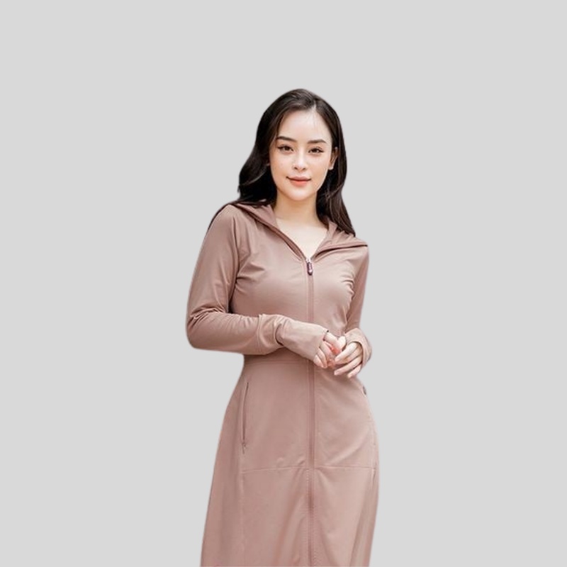 Áo Chống Nắng Dài Toàn Thân 2 Lớp Mẫu Mới Thoáng Mát Dày Dặn