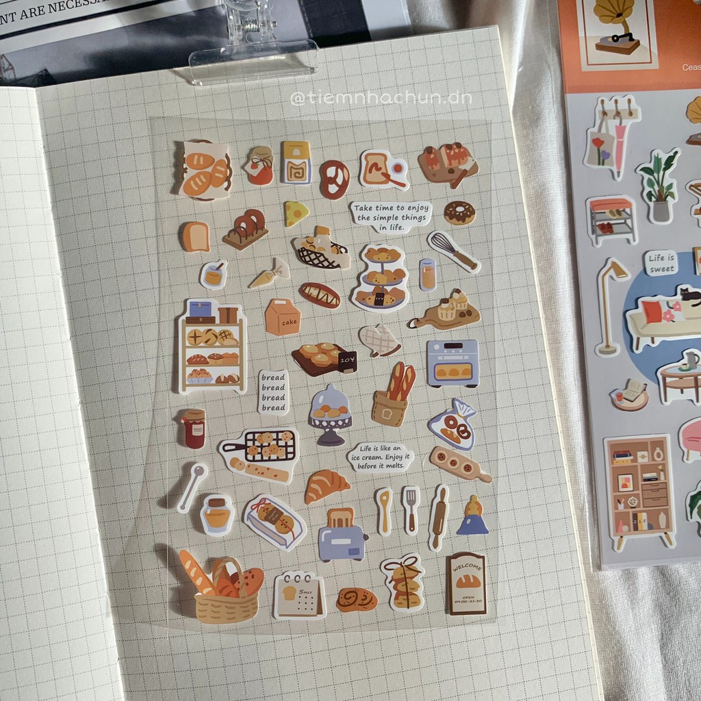 STICKER HÀN QUỐC LITTLE ORDINARY LIFE STYLE DECO BULLET JOURNAL  - Tiệm nhà Chun